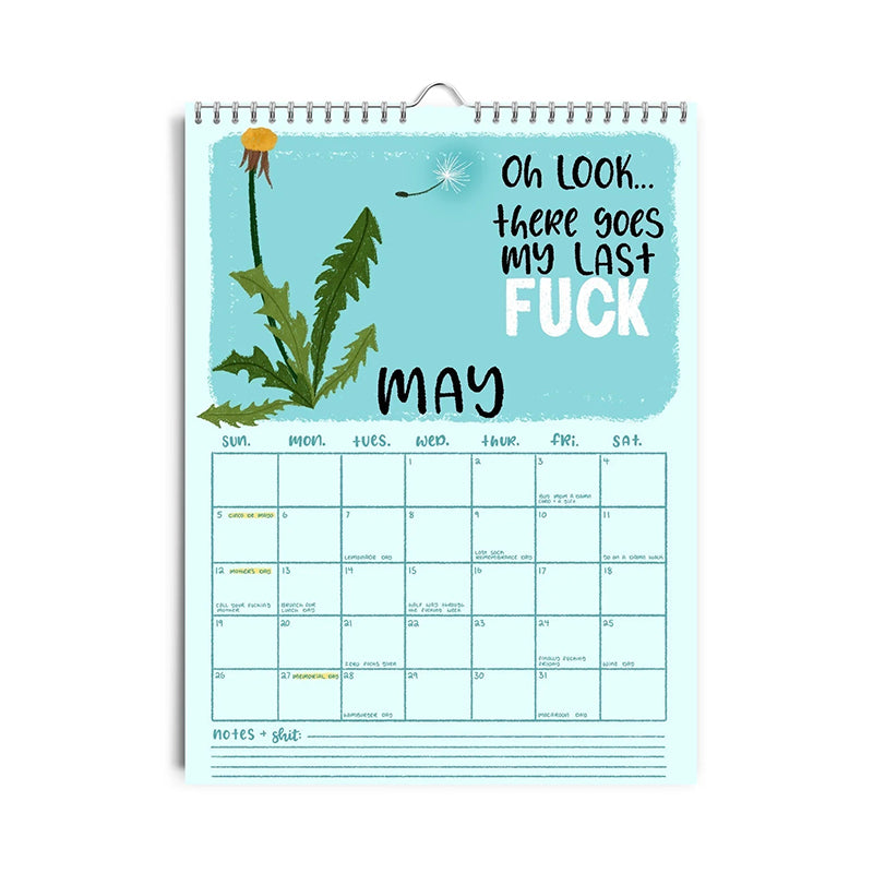 BowLift | HERE WE GO AGAIN DAMN IT 2025 CALENDAR