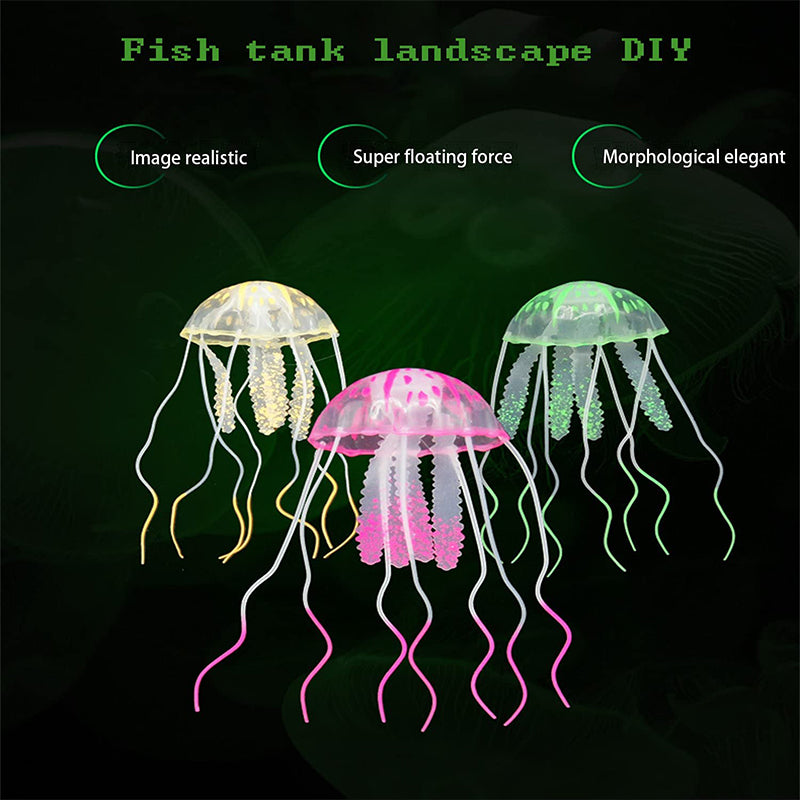 BowLift | Fish tank landscape simulation transparent fluorescent jellyfish