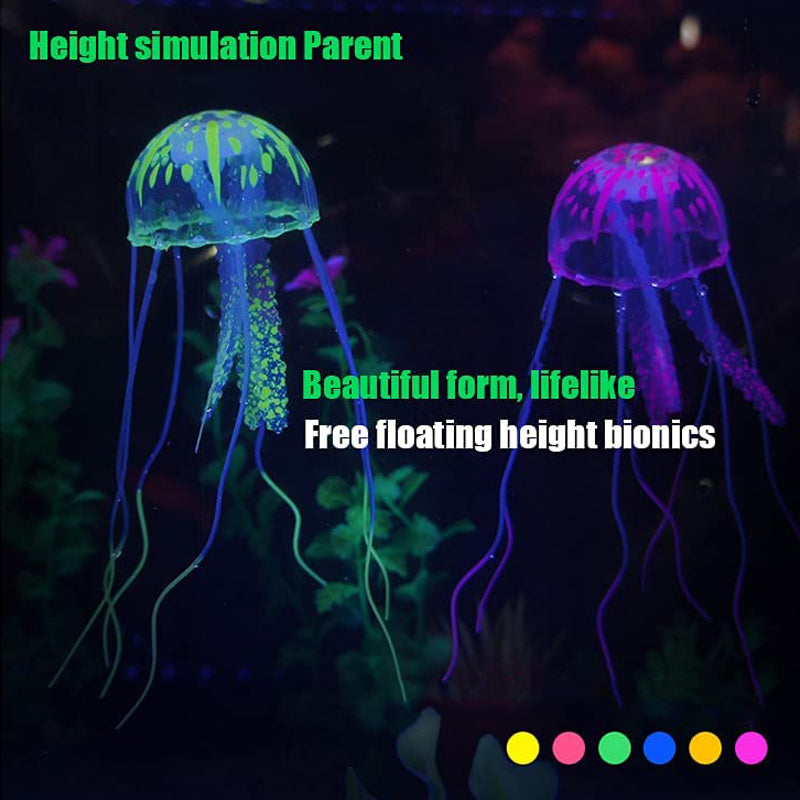 BowLift | Fish tank landscape simulation transparent fluorescent jellyfish