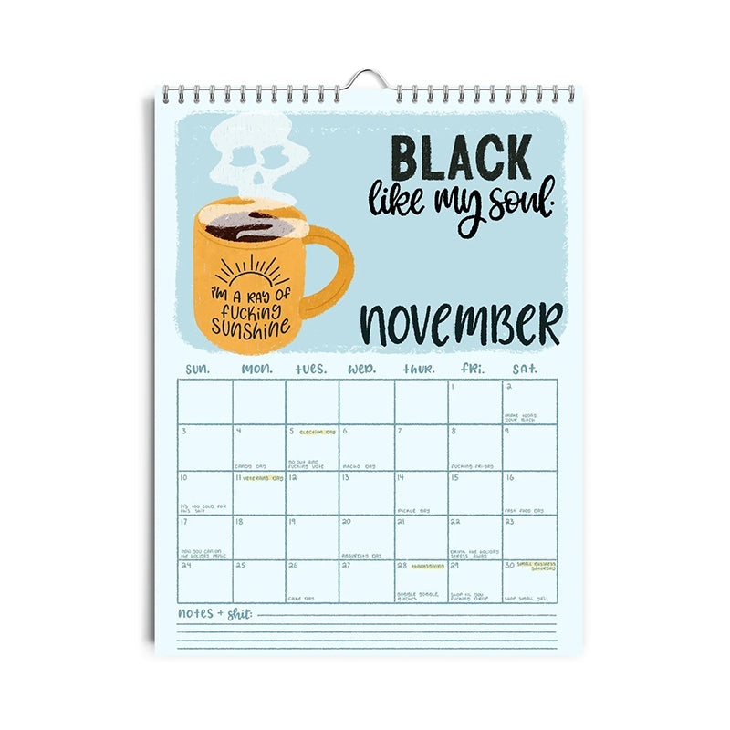 BowLift | HERE WE GO AGAIN DAMN IT 2025 CALENDAR