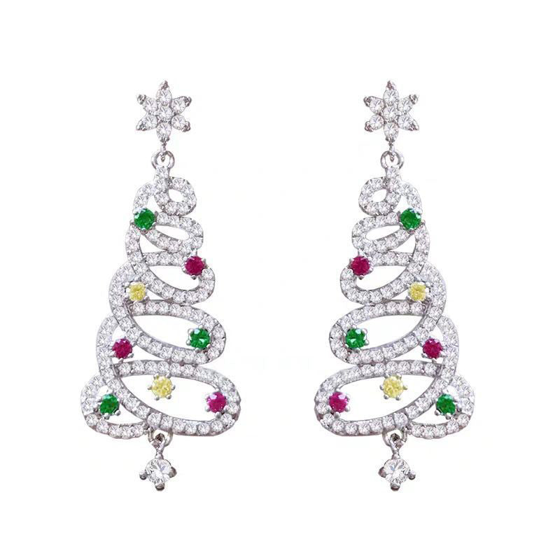 BowLift | Shiny Christmas tree earrings