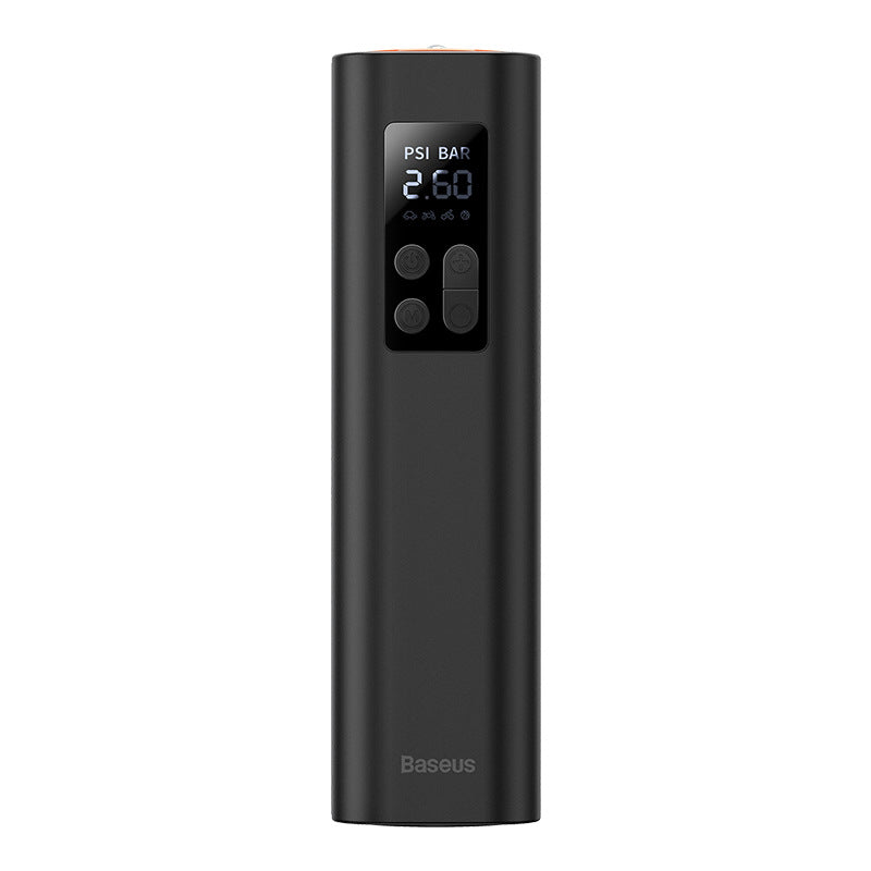 BowLift | Portable Electric Car Air Compressor Inflator Pump, with Digital LCD Pressure Gauge & Flashlight, for Car, Bike, Motorcycle, Balls