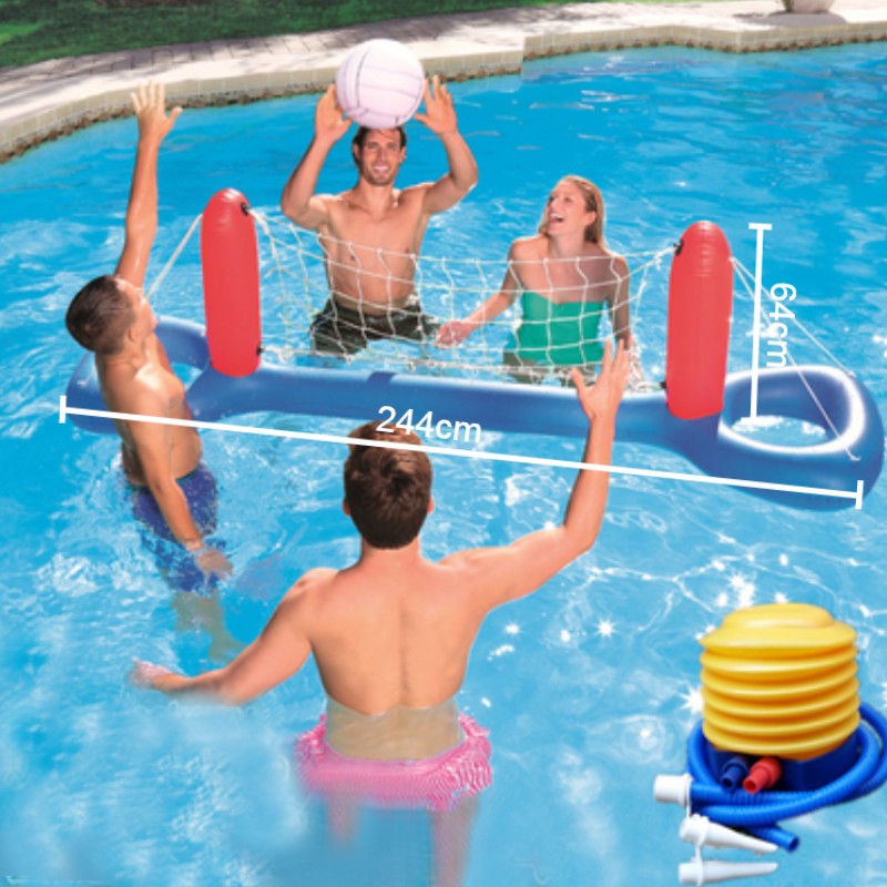 BowLift | Inflatable Pool Float Set, Including Balls, Gate or Net and Pump, for Summer Party & Fun Water Games, for Kids and Adults
