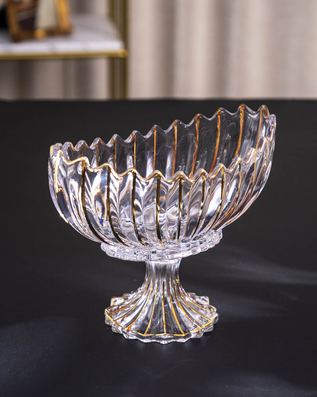 BowLift | Crystal Glass Lotus Decorative Bowl