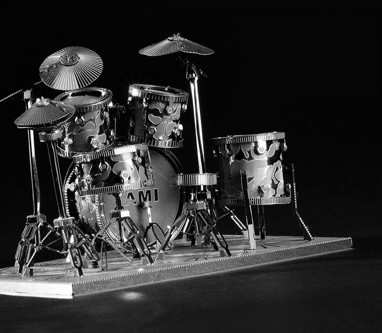 BowLift | 3D Metal Craft Cast Drum Set Puzzle, with Sophisticated Laser Cut, Best Gift for Kids and DIY Fan