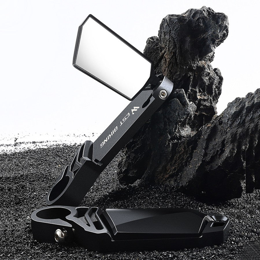 BowLift | Foldable Bicycle Handlebar Rearview Mirrors, Suitable for All Bikes with 22mm Handlebar (2-Pack)