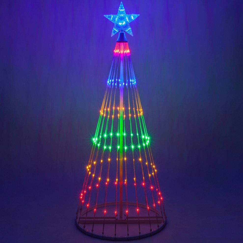 BowLift | Christmas – Multicolored LED-animated Outdoor Christmas Tree Light Show