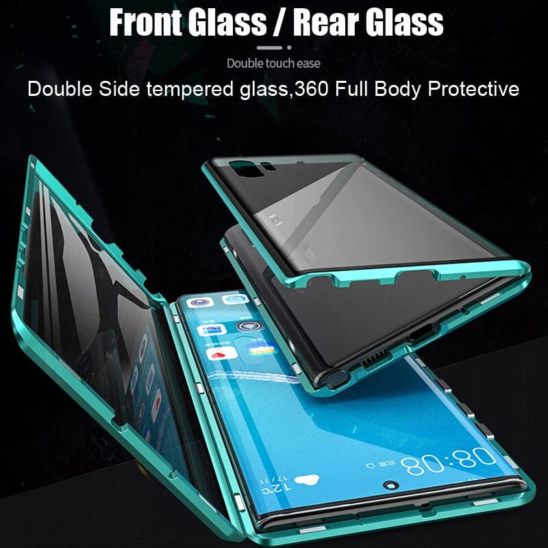 BowLift | Magnetic tempered glass double-sided phone case for Samsung