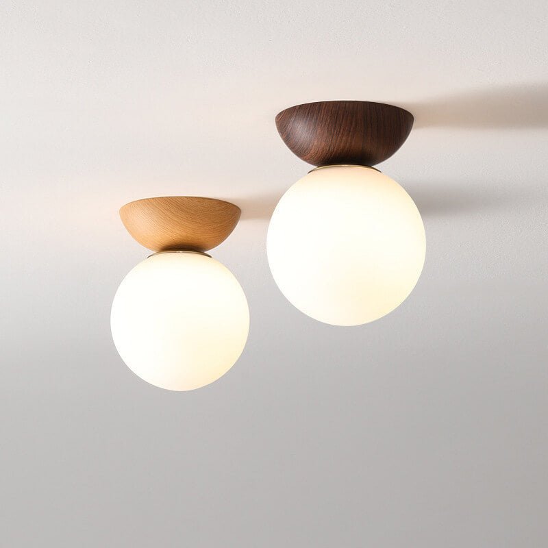 BowLift | Hikari Japanese LED Ceiling Light – Minimalist Wooden Frame Zen Lamp
