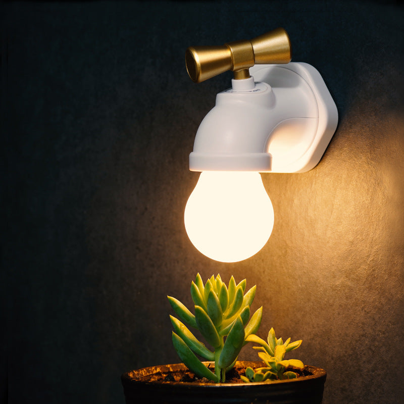 BowLift | Modern creative faucet ABS PC USB LED night light wall lamp