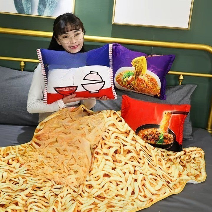 BowLift | Comfort Food Noodle Snuggle Throw Blanket