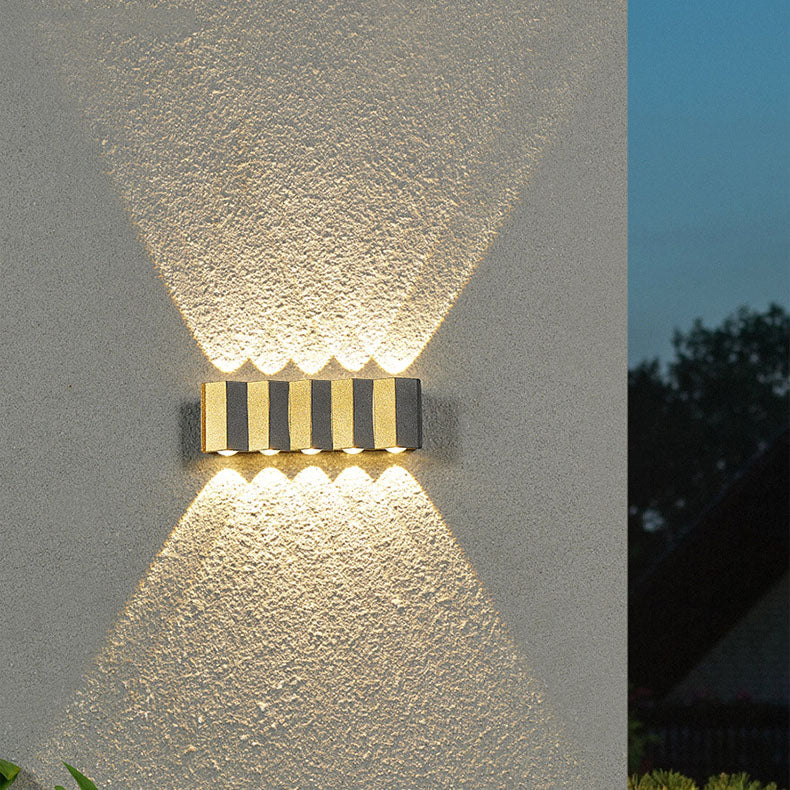 BowLift | Modern Light Luxury Golden Aluminium Outdoor Waterproof Terrace LED Wall Light Lamp