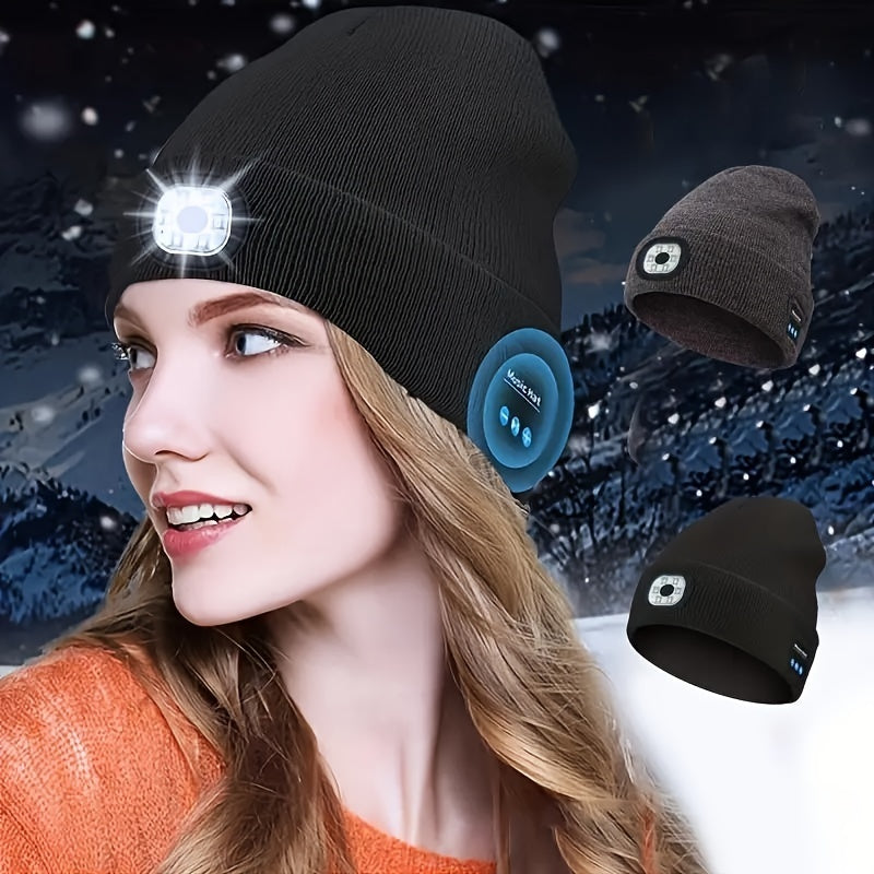 BowLift | Bluetooth Beanie with LED Light & Removable Speakers