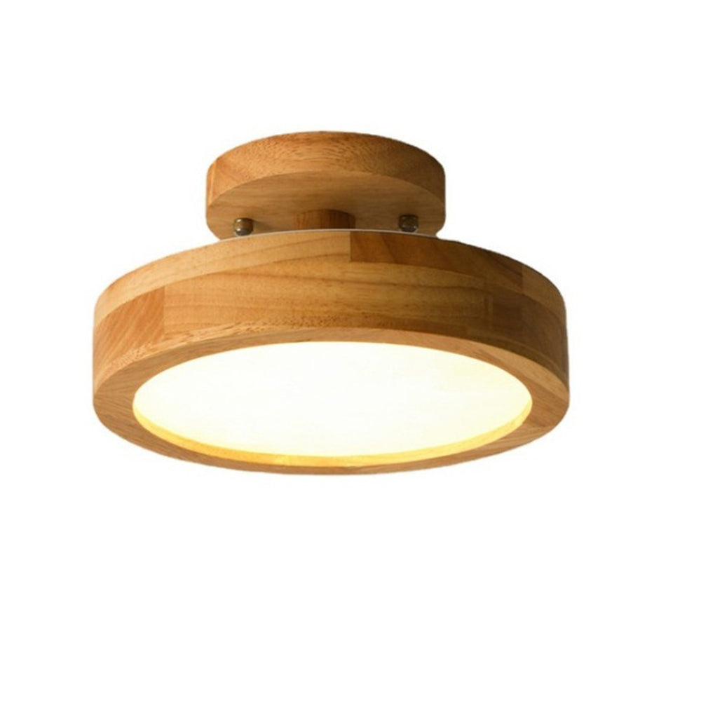 BowLift | Ceiling Light Wooden LED Flush Mount Fixture