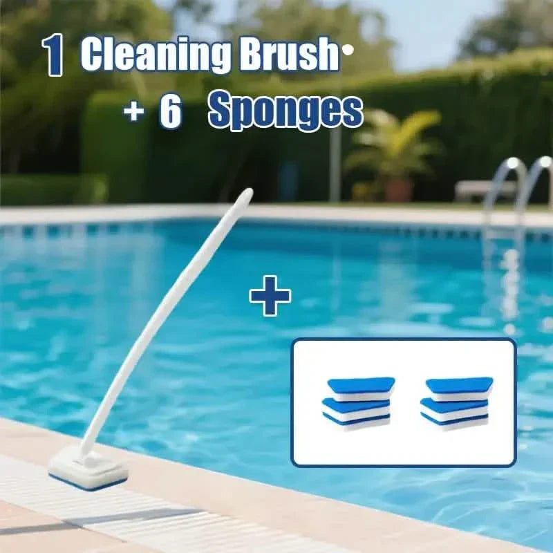 BowLift | 7-piece set: Removable cleaning brush with 7 sponges for bathtub, tiles, floor & windows