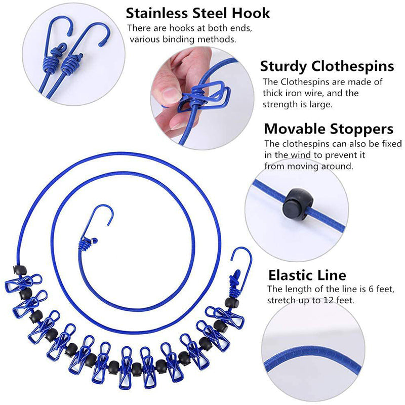 BowLift | Portable elastic travel dress rack