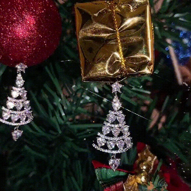 BowLift | Christmas tree earrings (One pair)