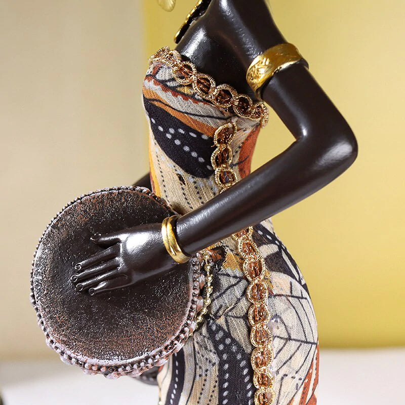 BowLift | African Female Musician Sculpture