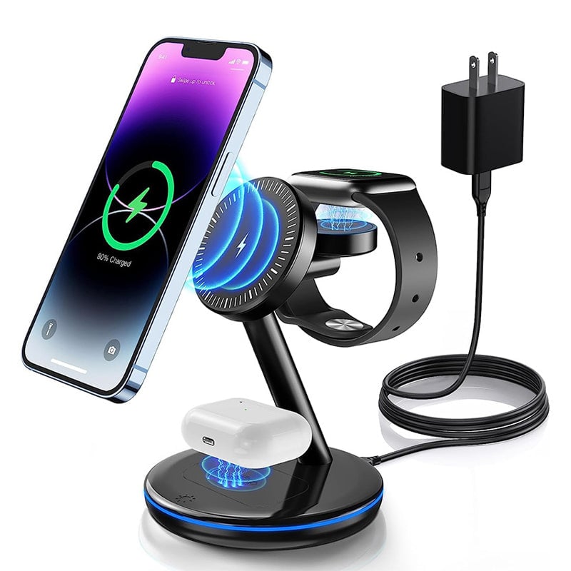 BowLift | Folding magnetic 3-in-1 wireless charger