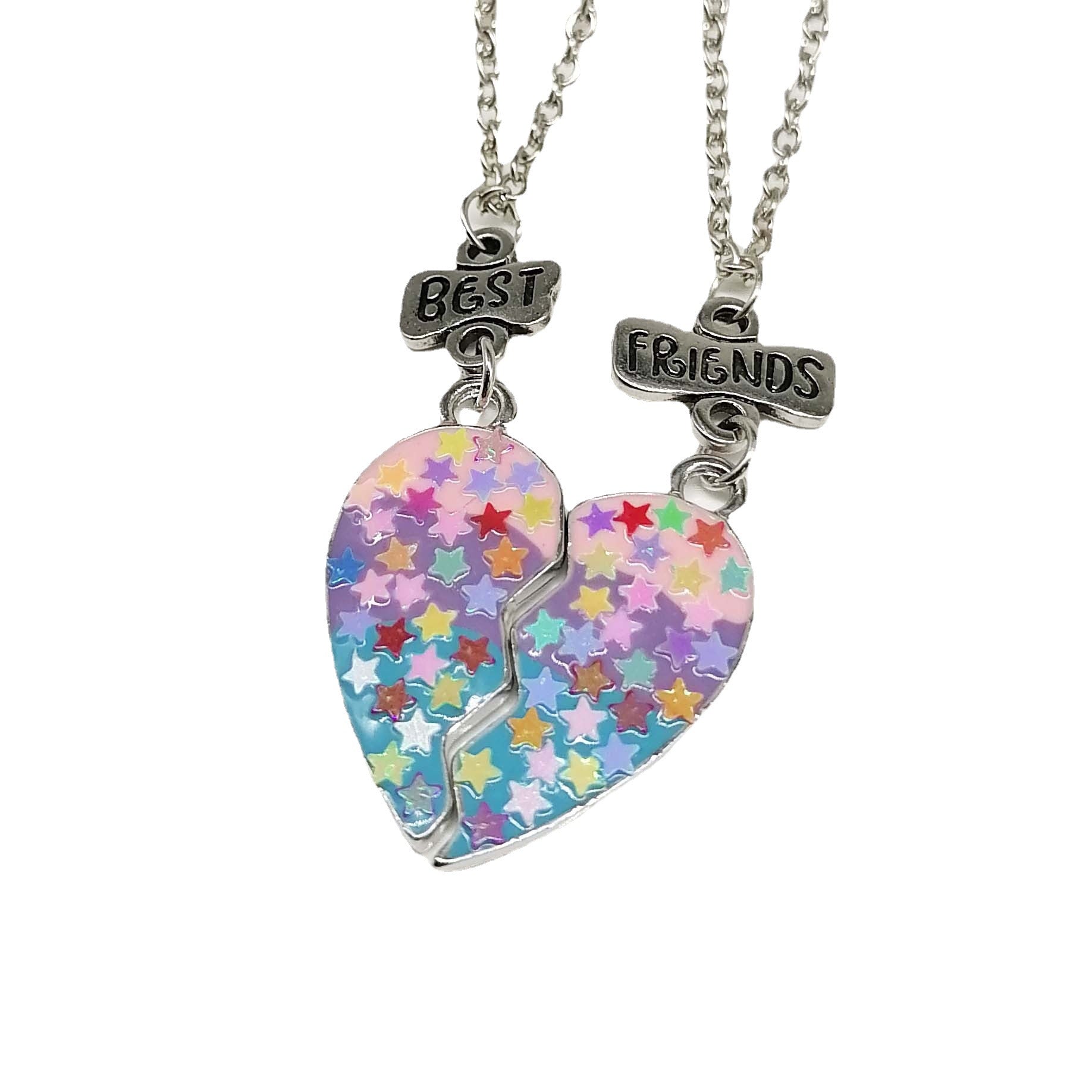 BowLift | Heart Pendant Best Friends Forever Friendship Necklace