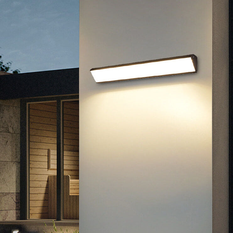 BowLift | AquaBar Modern LED Outdoor Wall Light | Aluminum & Acrylic | Durable & Waterproof | Warm White | Various Sizes