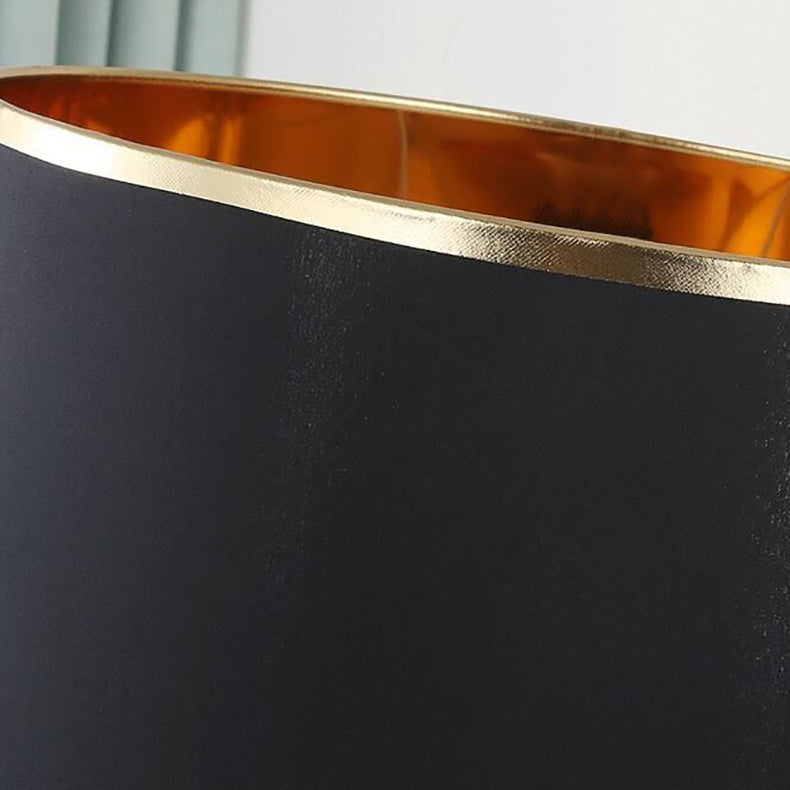 BowLift | Modern Transitional Cylinder Iron Fabric 1-Light Table Lamp for the Living Room