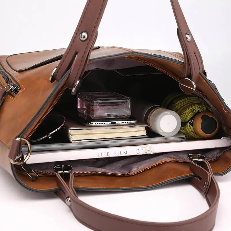 BowLift | Elly – Women’s Vintage Leather Shoulder Bag | Handmade & Elegant Design