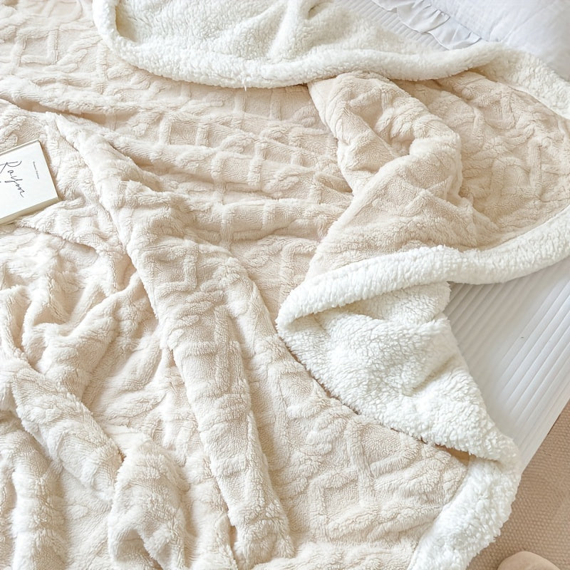 BowLift | CozyNest - Reversible Fleece Blanket for Fall and Winter
