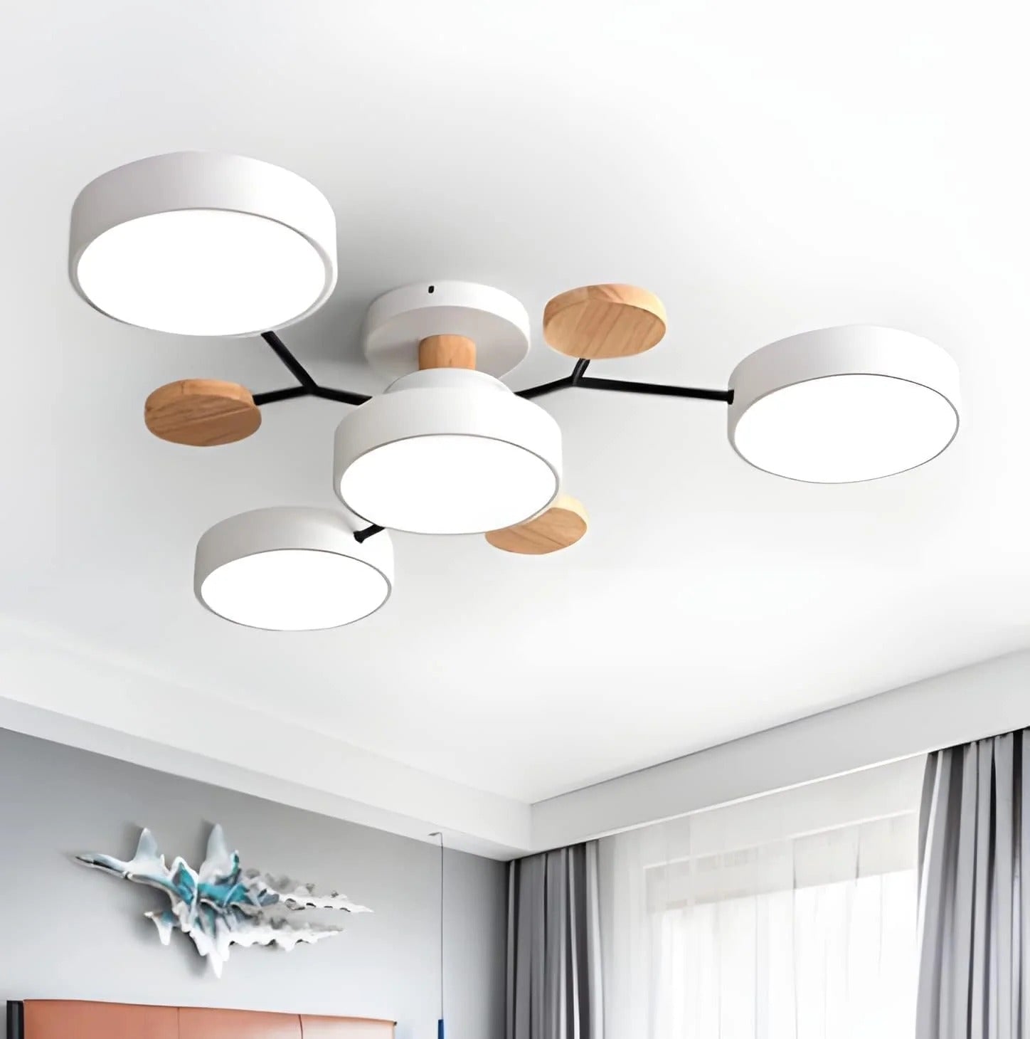 BowLift | Contemporary Round Iron LED Chandelier | Energy-Efficient. Stylish Lighting for Living Rooms. Dining Areas & Entryways
