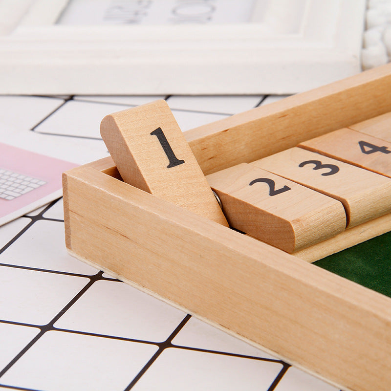 BowLift | Shut The Box Game - Fun Table Math Game for Adults & Children