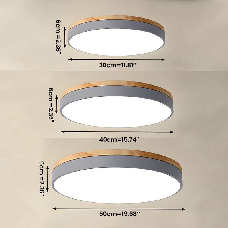 BowLift | Ceiling Light Modern Wood LED Flush Fitting