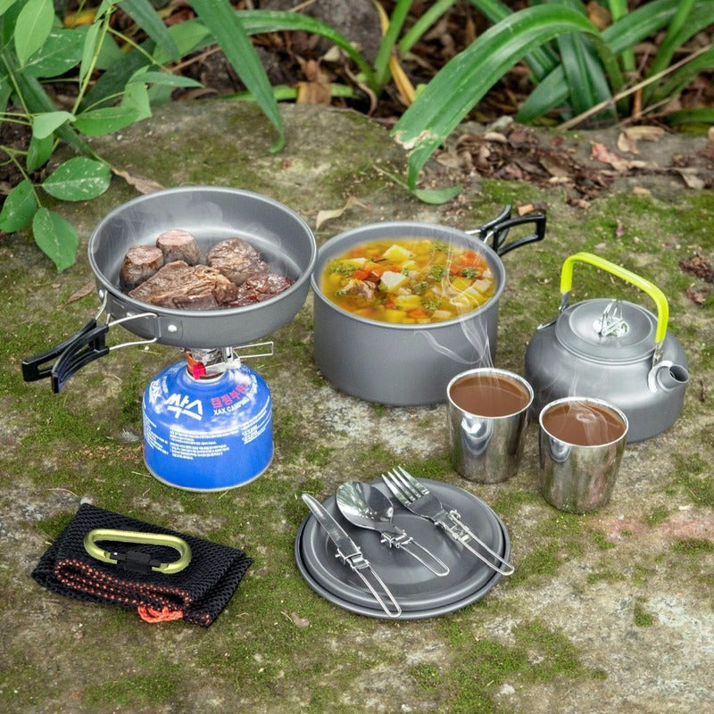BowLift | Camping Cooking Ware Stainless Steel Cookware Pots Set and Pans
