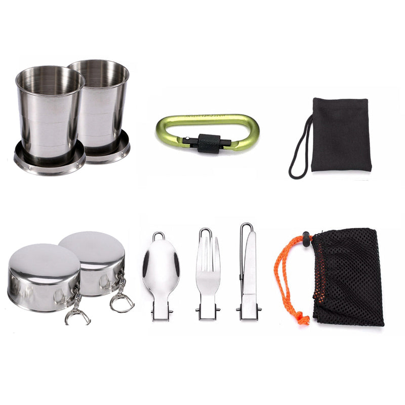 BowLift | Camping Cooking Ware Stainless Steel Cookware Pots Set and Pans