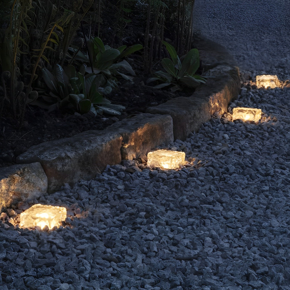 BowLift | Garden Solar Glass Brick Path Lights