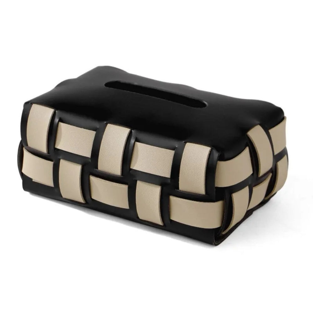 BowLift | Braided Vegan Leather Tissue Holder