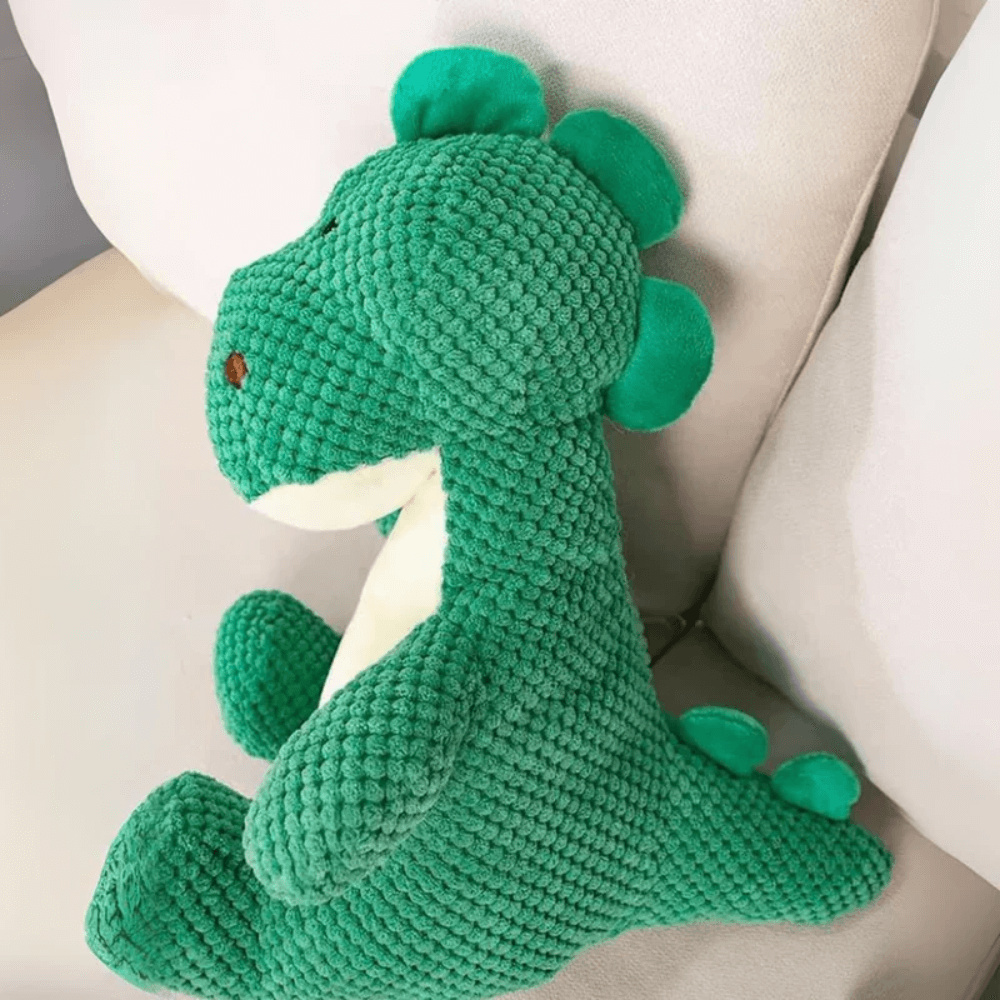 Dino Chew Plush Dog Toy