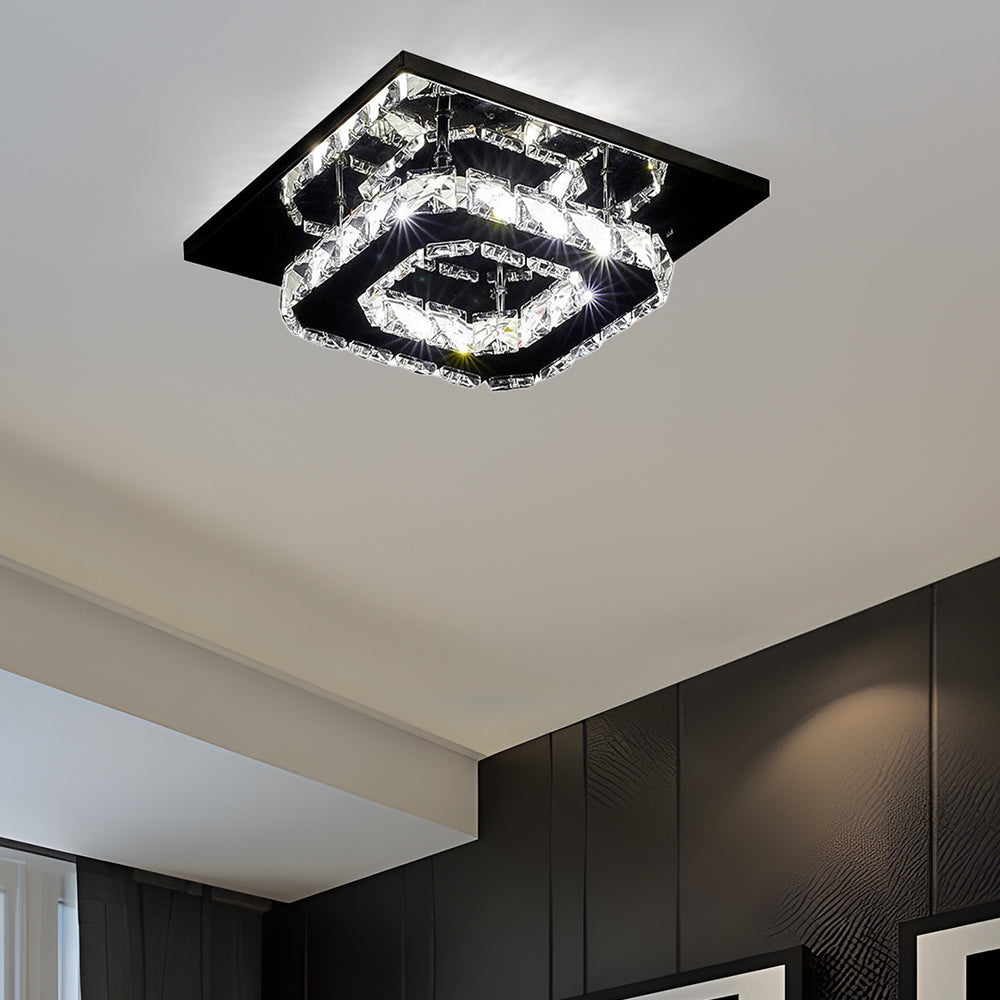 BowLift | Ceiling Light Crystal LED Modern Flush Fixture