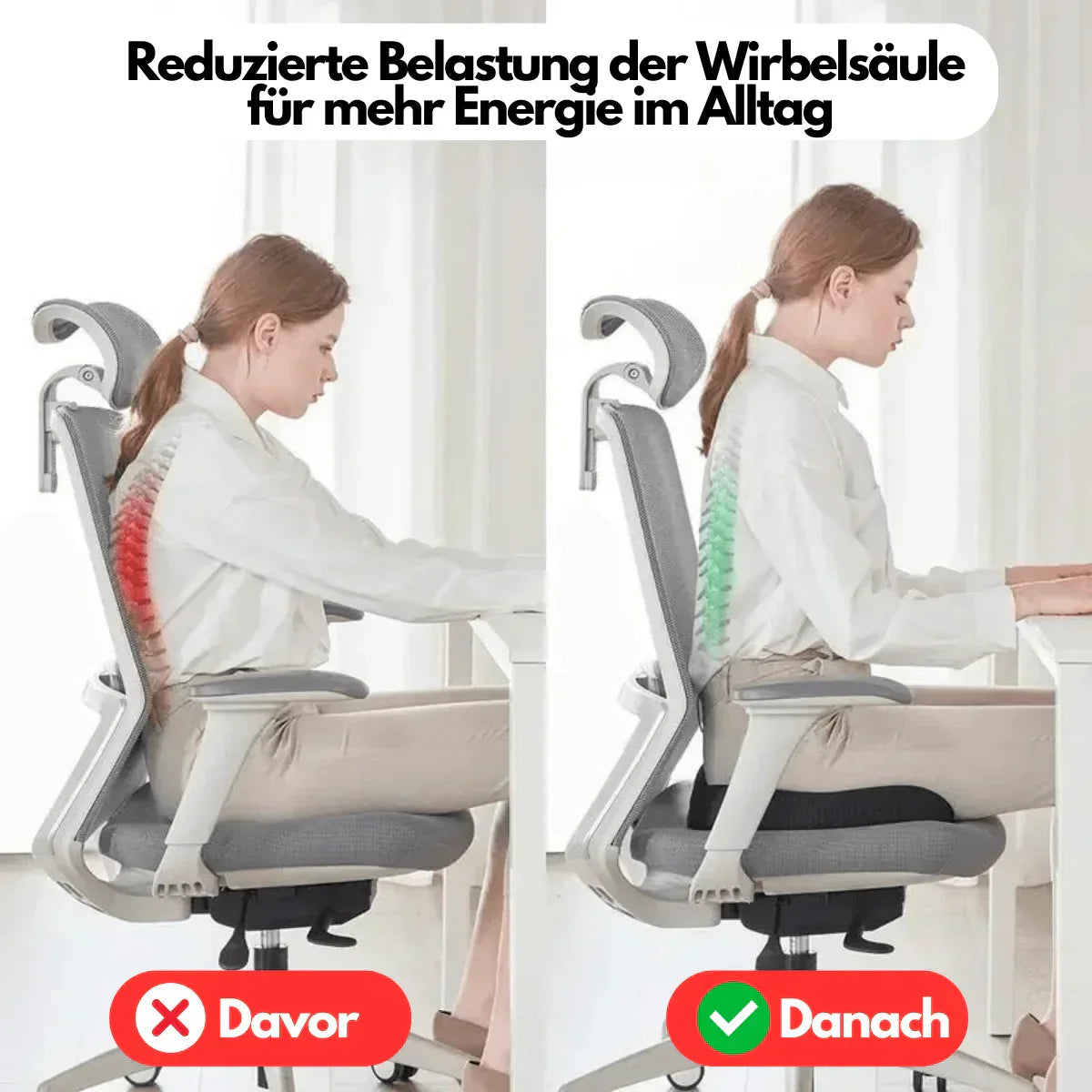 BowLift | Ergonomic 4D Comfort Seat Cushion with Orthopedic Support