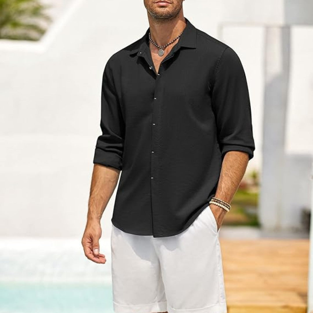 Tailored Dress Shirt with Classic Fit