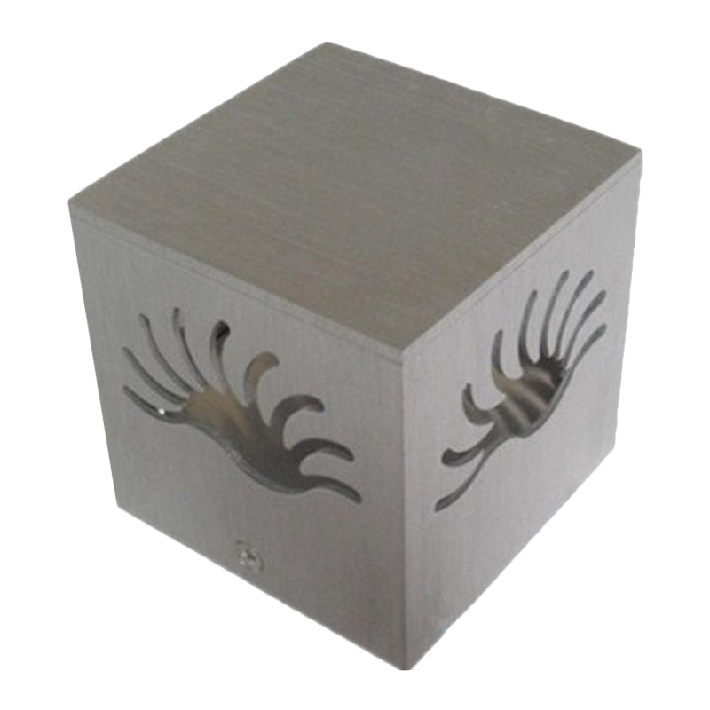 BowLift | Aluminium-Cutouts Tentacle Flush Mount Creative Modern LED Silver Wall Switch in Red/Blue/Purple Light for Hallway