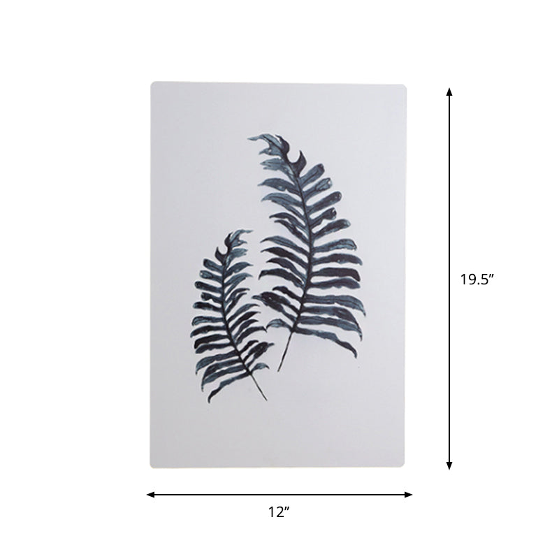 BowLift | White Rectangle Banana Leaf Wall Lamp Nordic Style LED Acrylic Wall Light