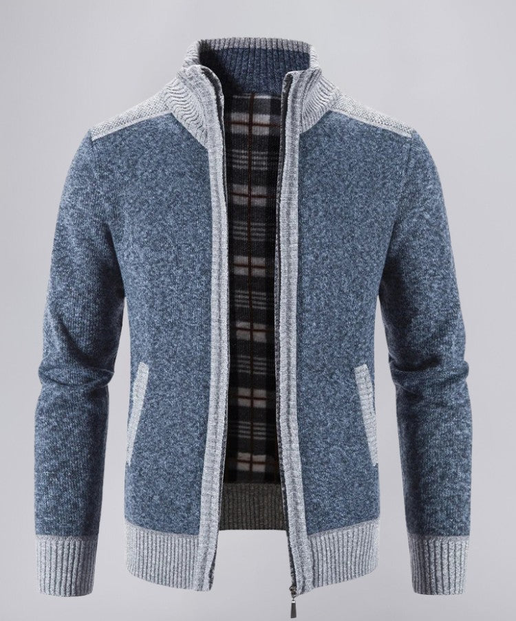 Textured Knit Sweater with Relaxed Fit