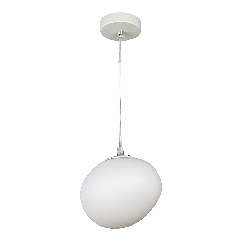 BowLift | GloStone | Elegant Glass Pebble Pendant Light