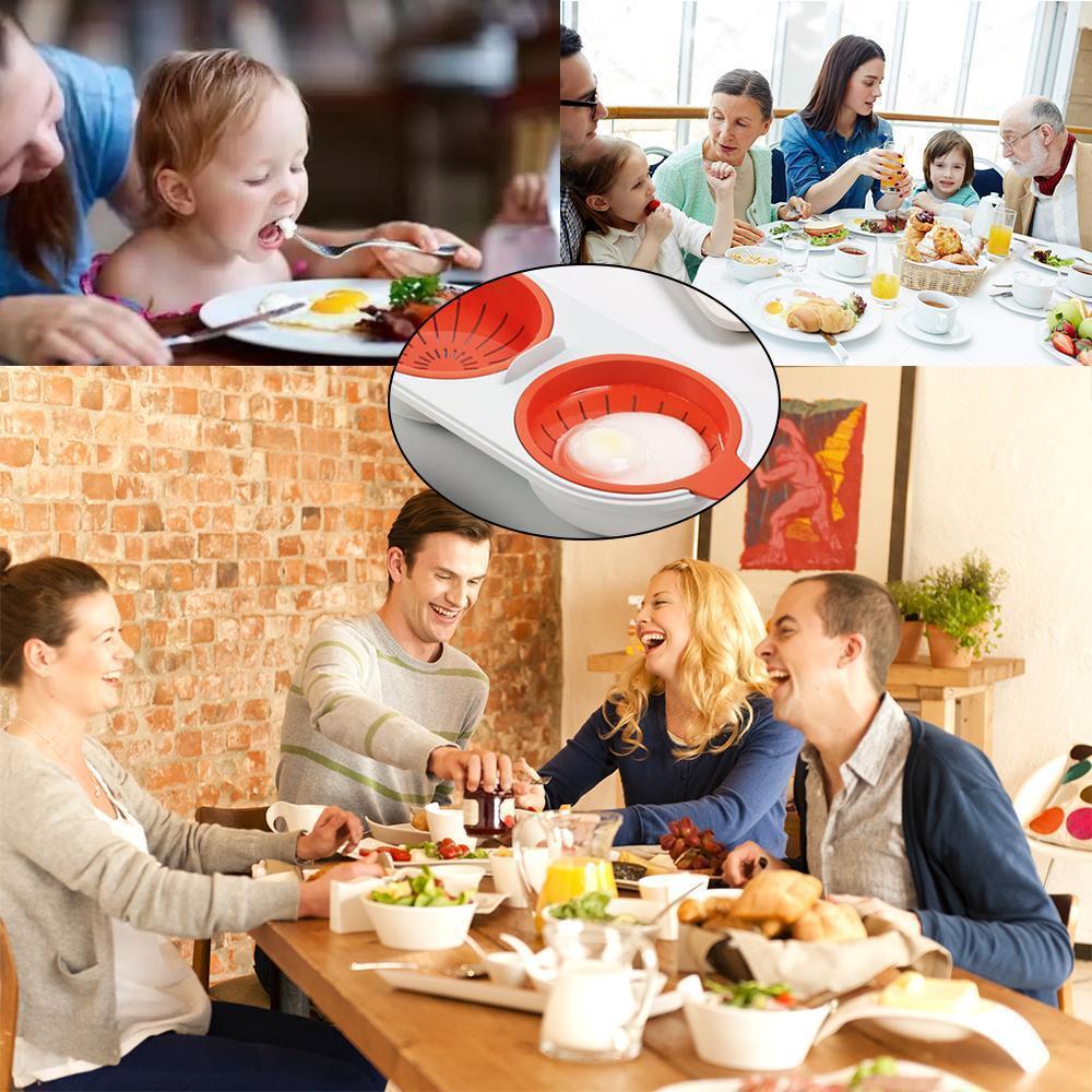 BowLift | Double Microwave Egg Cooker