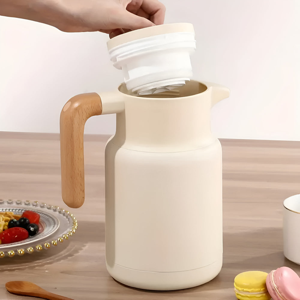 BowLift | Classic Wooden Handle Thermal Carafe
