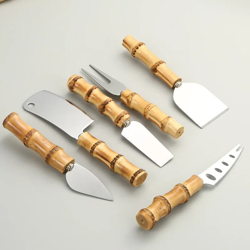 BowLift | Bamboo Cheese Knives Set
