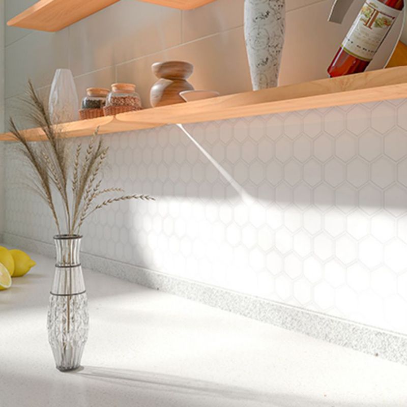 BowLift | Peel-and-Stick Tiles Hexagonal Waterproof PVC Peel & Stick Mosaic Tile for Shower