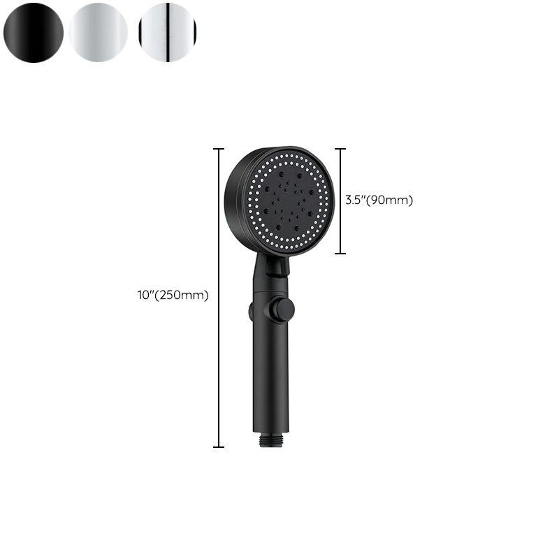 BowLift | Round Handheld Showerhead Modern Plastic Head with Self-Cleaning