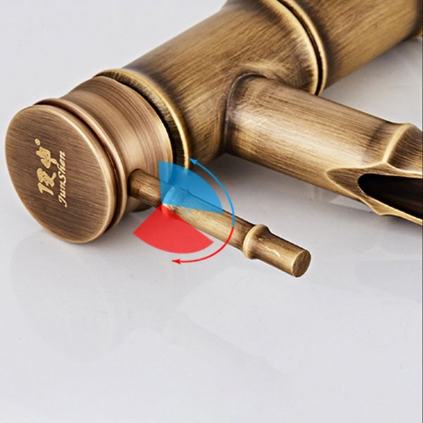BowLift | Lever Handle Vanity Faucet Country Low Arc Faucet Single Hole Basin Faucet