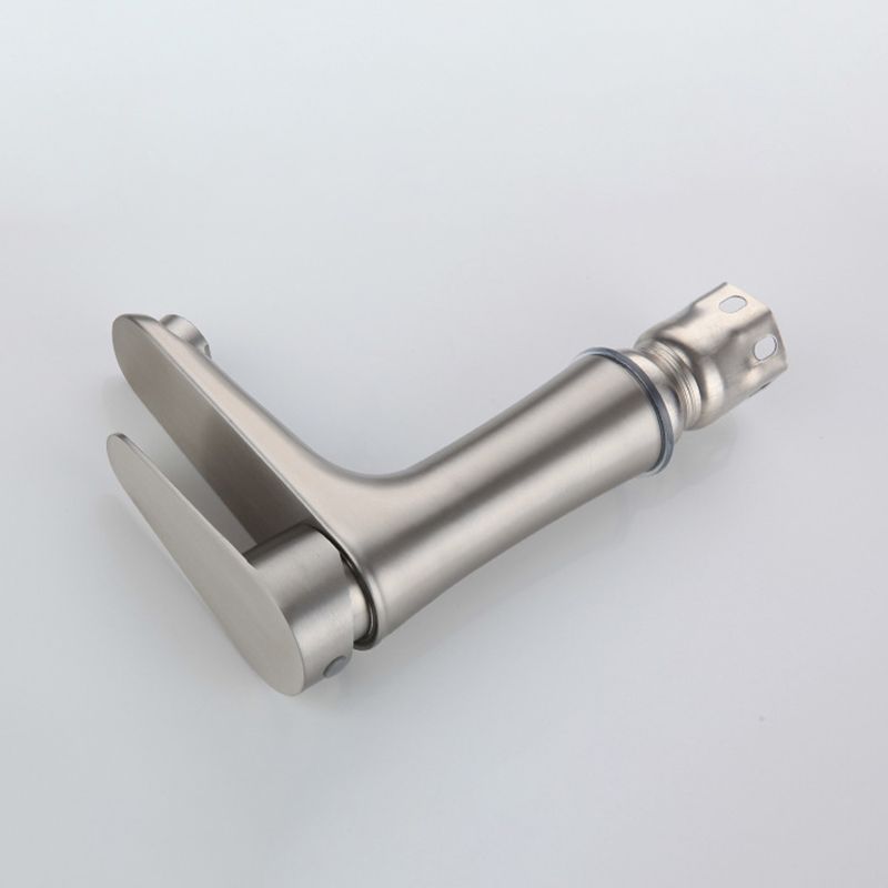 BowLift | Round Single-Handle Bathroom Faucet Single Hole Sink Faucet in Chrome